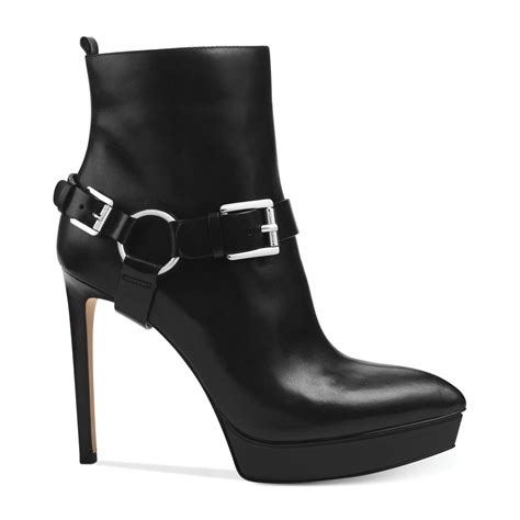 michael kors black platform boots|Michael Kors black bootie.